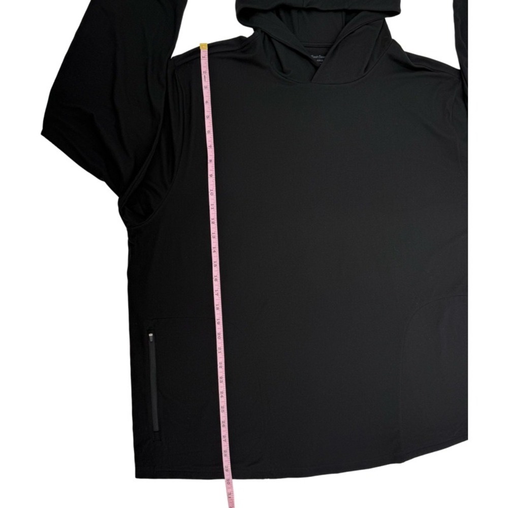 FRESH CLEAN THREADS 3XL Black Tech Pullover Hoodie Zipper Pockets Activewear - Picture 6 of 10